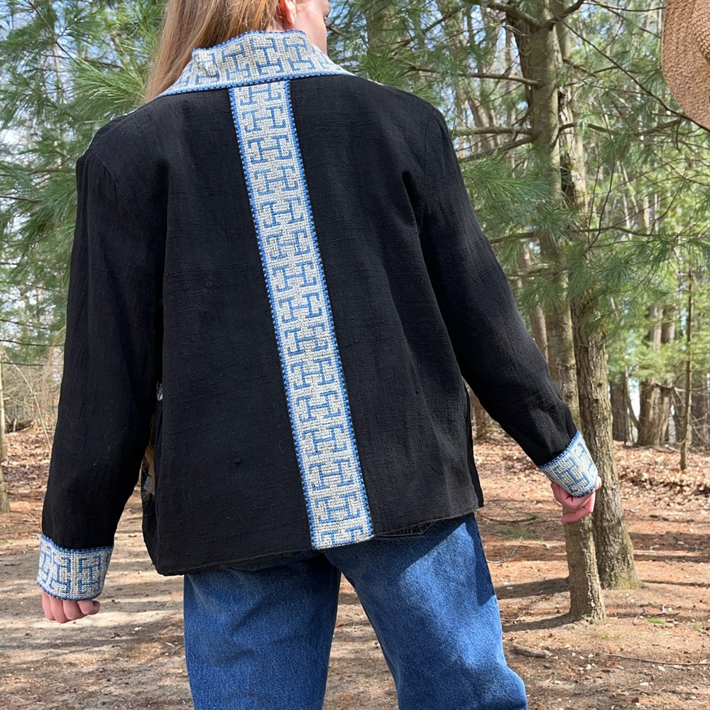 Vintage Handmade Peruvian Tapestry Jacket - image 8